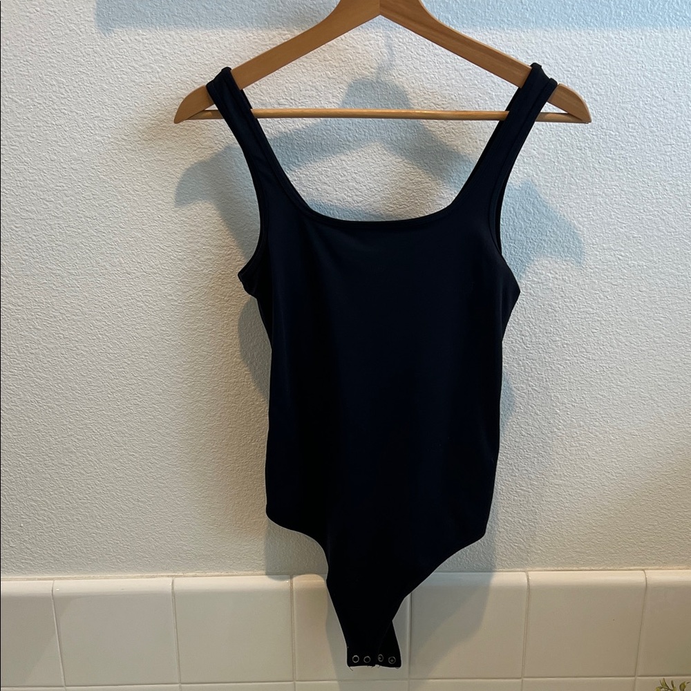 Black Sleeveless Bodysuit